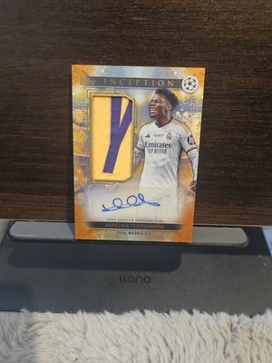 Aurelien Tchouameni 2024-25 Topps Inception Wembley Warmup Patch Auto /5 
