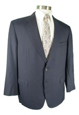 Brioni Nomentano Mens Navy 2 Btn Wool Sport Coat 48L Italy Working Cuffs
