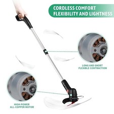 Cordless Strimmer Grass Trimmer Cutter Garden Lawn Edger Charging Rechargeable