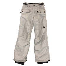 Orage Kids Snow Ski Pants Gray Size 10 Winter Active Adjustable Zip Pockets