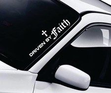 Driven By Faith Car Window Windshield Truck Jdm Decal Sticker Banner Vinyl