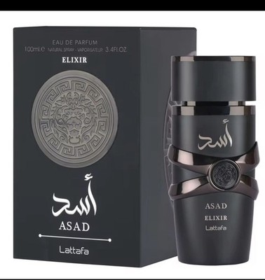 Lattafa Asad Elixir Eau de Parfum Spray 100 ml 3.4 fl oz Regular Size