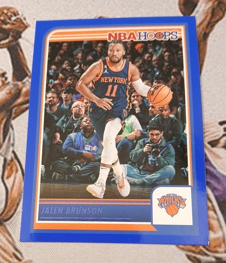 2023-24 Panini NBA Hoops - Jalen Brunson #65 Blue NBA CHAMPIONS 🏆 MVP