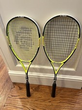 Set Of Two Black Knight Magnum Corona 6 Squash Racquets Black/ Yellow EUC Both