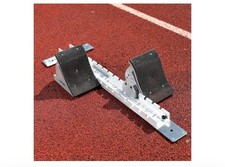 PORT A PIT Ultimate Starting Block Track and Field , Black  White