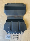 2PC Bash Plate for GWM Cannon 2020+ 4mm Steel Front Engine Sump Guard Matt Black