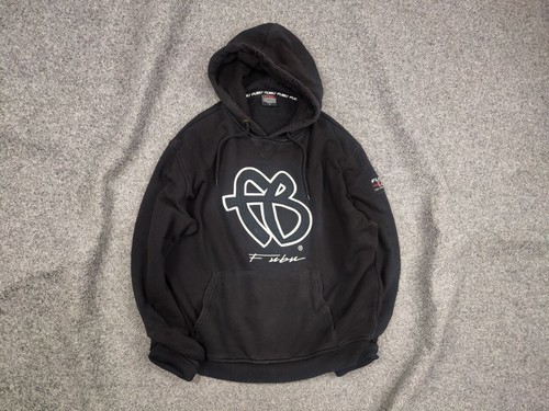 Vintage Fubu collection Embroidered Logo Rap Y2K Faded Hoodie - Picture 1 of 18