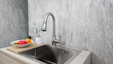 RELIAFLO Pull Down Kitchen Faucet in PVD Satin Nickel - D11018-02