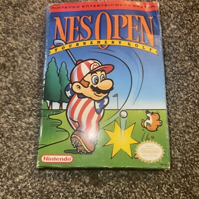 NES Open Tournament Golf Nintendo CIB Complete In Box manual