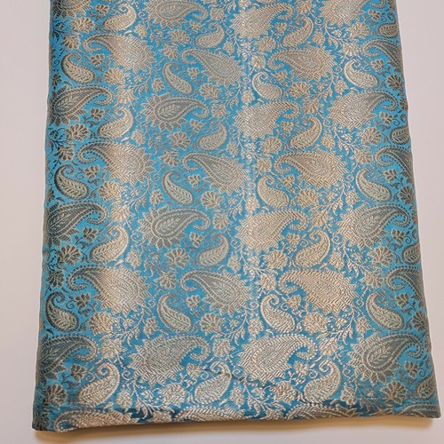 Ornamental Paisley Brocade Material Jacquard Costume Dress Craft Fabric 44" - Picture 7 of 34