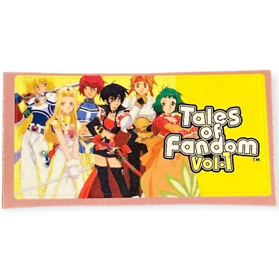Sony PlayStation 1 Ps1 Tales Of Fandom Vol 1 Official Memory Card Sticker