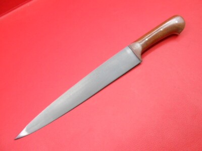 Original Look Wootz Steel Kard Knife Red Micarta Handle Leather Sheath A187