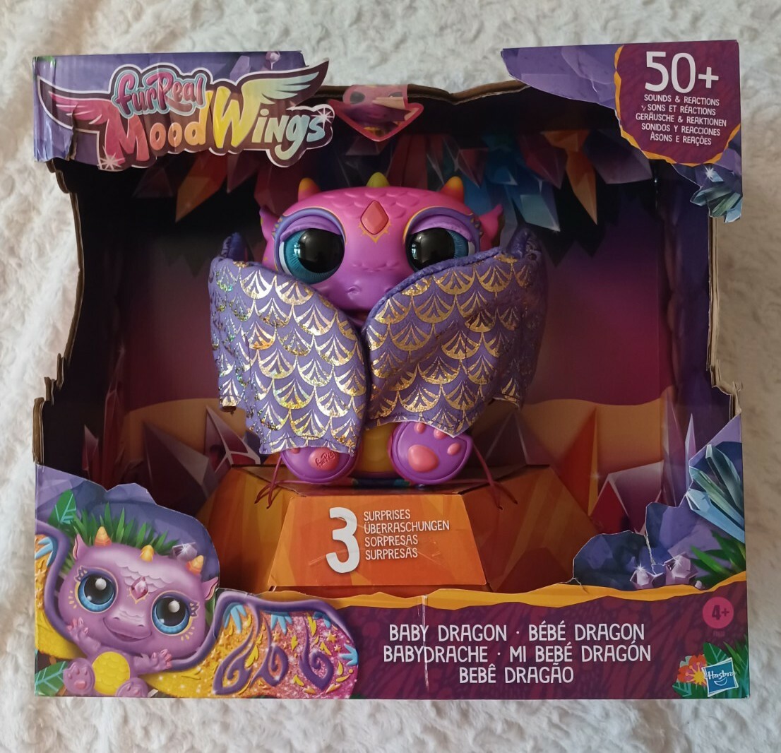 FurReal MoodWings Baby Dragon Interactive Pet Toy 50+ Sounds