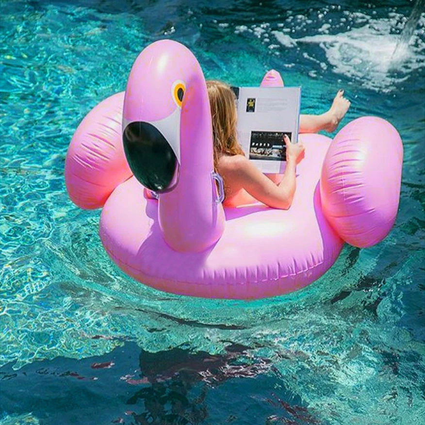 Giant Inflatable Flamingo Lounger Float Raft Beach 150cm - image 2 of 4