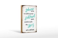 Holzschild Spruch 12X18 Cm Zuhause Wo Herz Sich WohlfüHlt Deko Schild