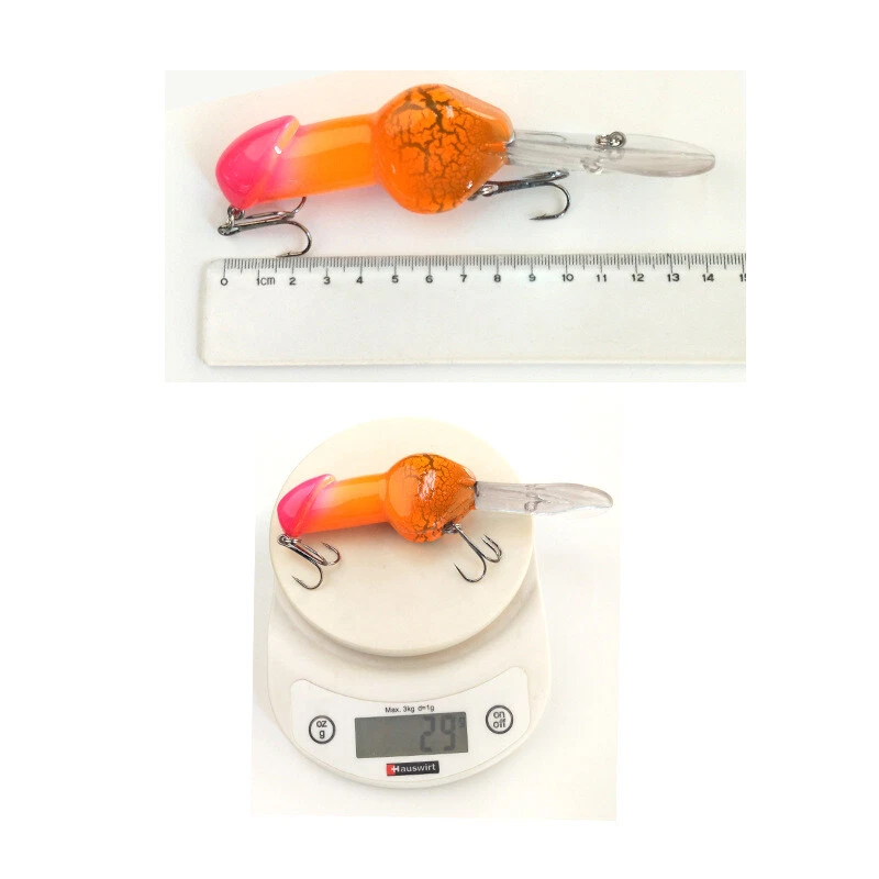 1-3 Piezas Señuelo de Pesca Crankbait Dick Señuelo Aparejos Cebo de Pesca de Lubina 14cm/27G Foto 3 de 4