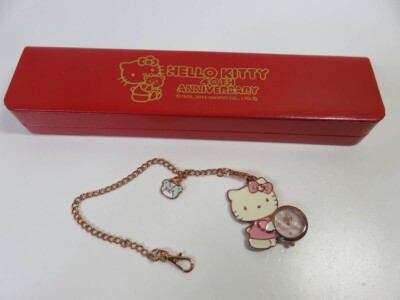 Sanrio Hello Kitty 40th Anniversary Kawaii Taschenuhr Damen unbenutzt