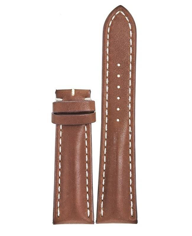 BREITLING レザーベルト 20mm ブラウン New Breitling Leather 24-20mm Brown Calf Leather Replacement