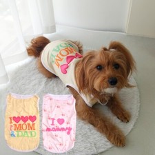 2PCS Set Dog T Shirt Pet Vest Puppy Costume Apparel Cat Clothing Cute Summer