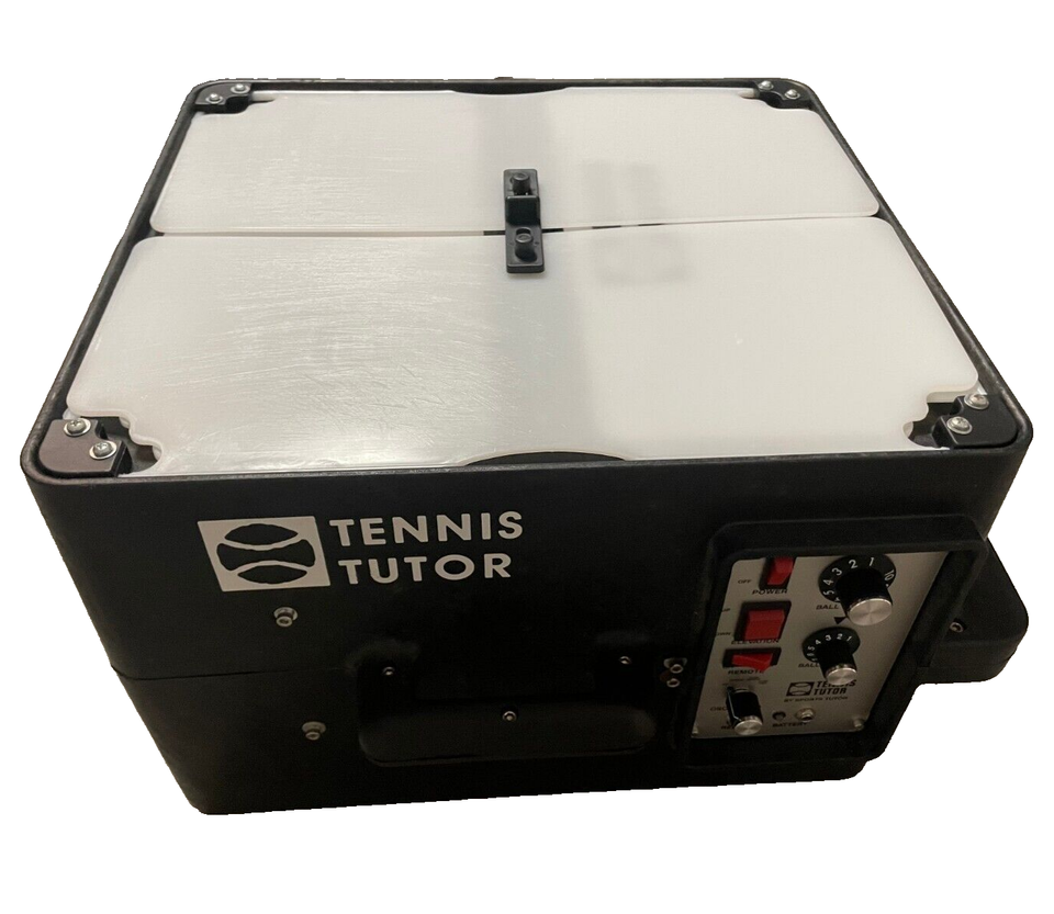 TENNIS TUTOR Model 4 Dual NEW Battery Operated Tennis Ball Machine w