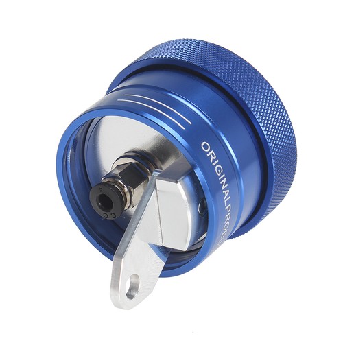 Motorcycle Universal Chain Oiler Lubrication System Reservoir Oil Tank Cup Blue - Picture 7 of 7