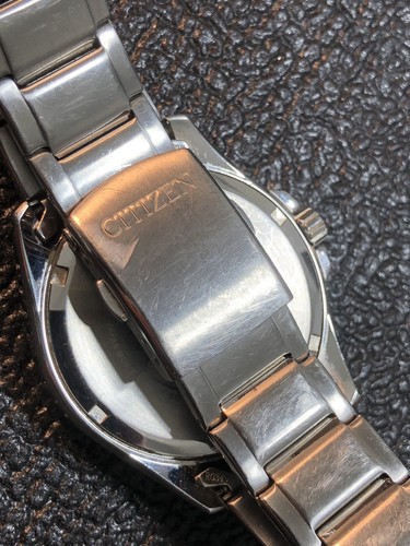 CITIZEN Eco Drive Men’s Dress Watch Stainless Steel WR 100m Wristwatch Working - Picture 7 of 16
