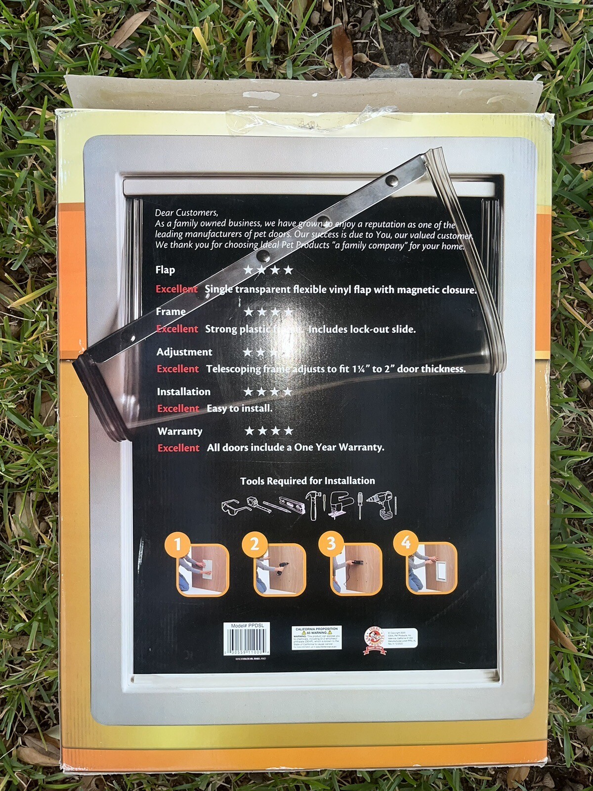 Ideal Pet Products Dog Door XLarge White Pet Door Frame/ Flap 15x20 Doggie 30559190006 eBay