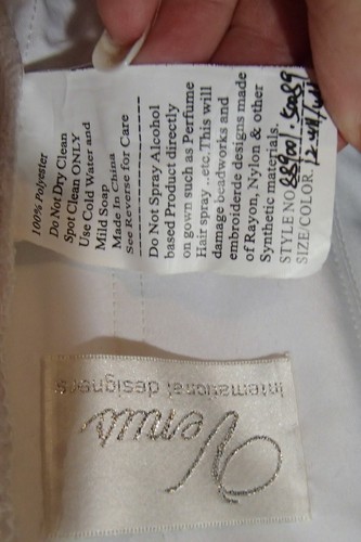 83W Venus 88901 GRÖSSE 12 WEISS $ 800 FORMELLES HOCHZEITSKLEID KLEID - Bild 11 von 16