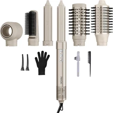 Hair Dryer Brush & 6 in 1 Hair Styler,110,000 RPM High-Speed Negative Ionic Hair