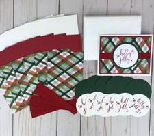 Handmade Christmas Card Kit to DIY 6 Easy Holiday Cards, Beginner Xmas Craft Kit