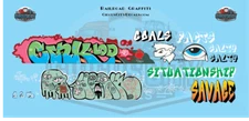 Railroad Graffiti HO 1:87 Scale Decal Set