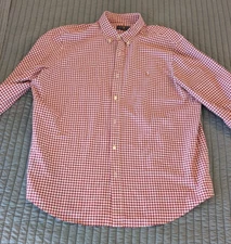 Polo Ralph Lauren button down RED checkered shirt Mens XXL  RN41381