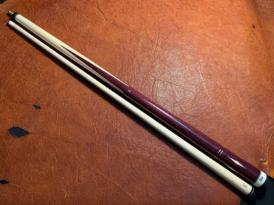 【カスタムキュー バットのみ】Ebony × Purple Heart Carl Giuli Custom Purpleheart Full Splice Pool Cue. Maple Shaft