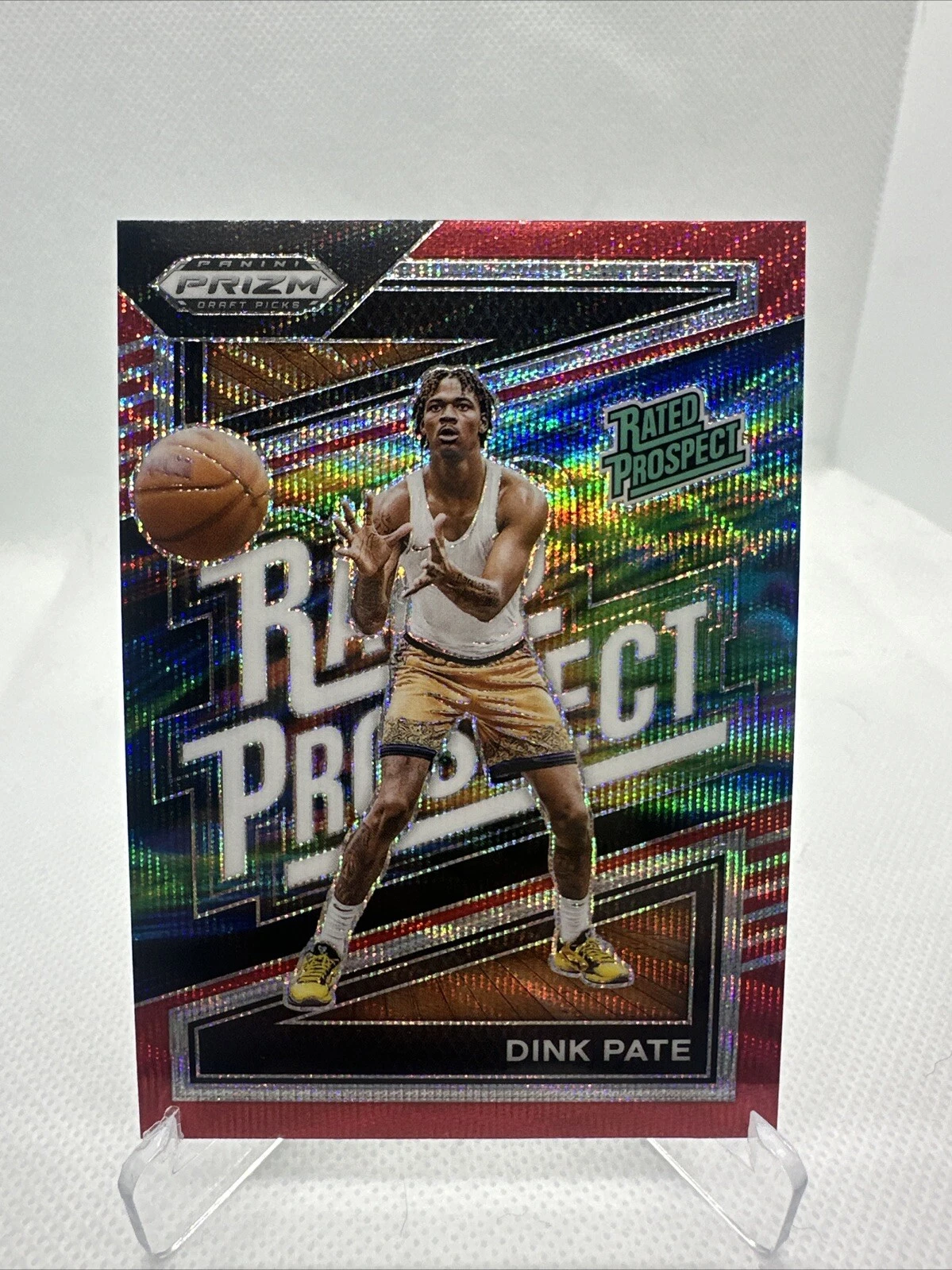 Dink Pate 2024 Prizm Draft Rated Prospect Red Wave Prizm
