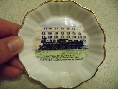 Canadian Pacific Railway ~ Gräfin von Dufferin ~ Souvenir Schmuckschale ~ Knochenporzellan