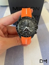 Omega x Swatch - MOONSWATCH - ORANGE /WHITE - MISSION TO MERCURY RUBBER STRAP