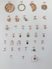 Omega Cal 610 Watch Movement Parts Balance Fork Wheel Spring Bridge 611 613 612