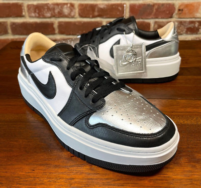 Nike Air Jordan 1 Elevate Low SE Women's Shoes DQ8561-001 Silver Black SIZE 11