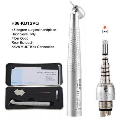 COXO Dental Surgical Handpiece 45° Angle / with Fiber Optic 6 Hole Coupler