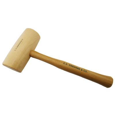 C.S. Osborne Barrel Shaped Hickory Mallet #89.5 Size 2 (2-1/2'' Diameter)
