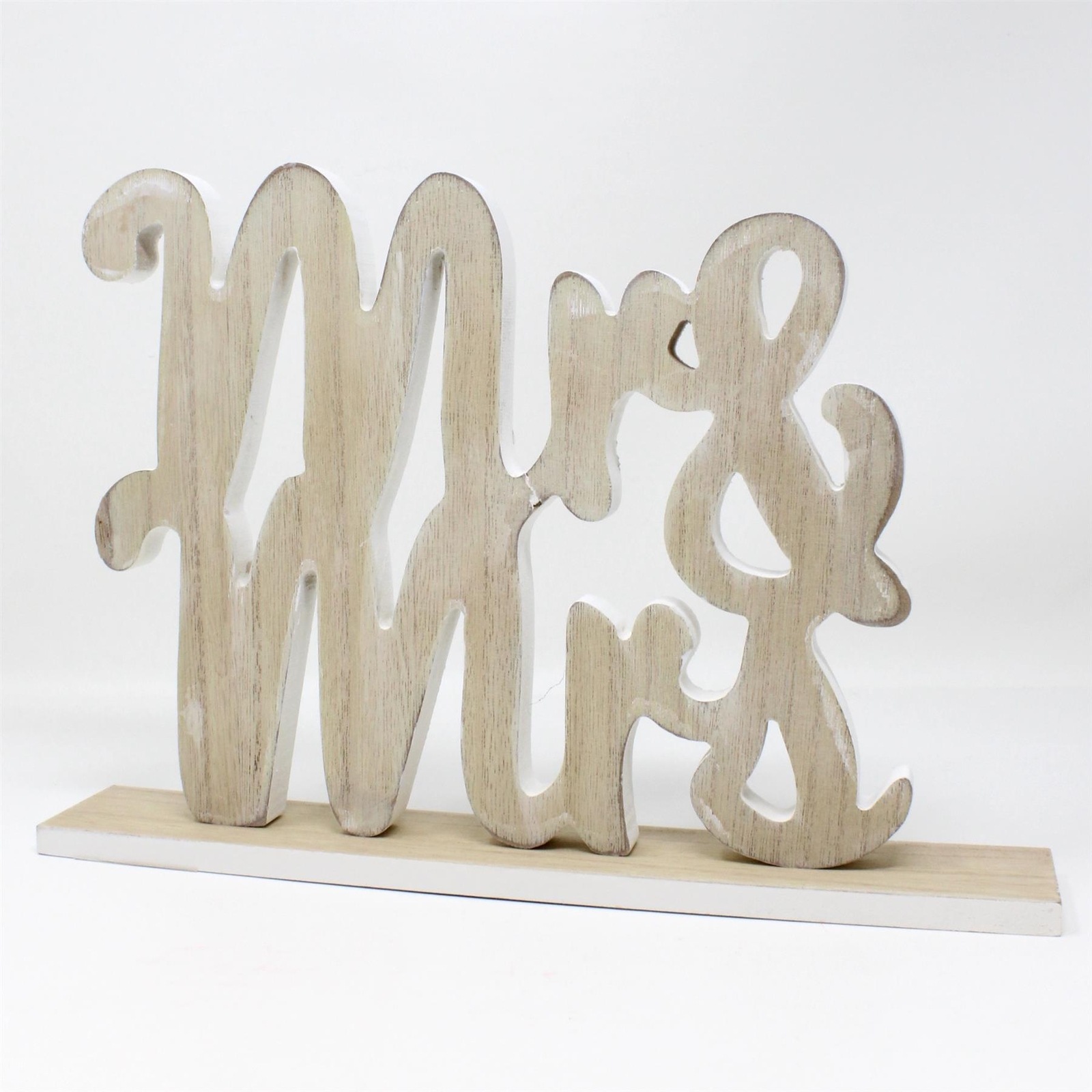 Wedding Mr & Mrs Sign Plaque Rustic Wooden Marriage Ceremony Reception Décor