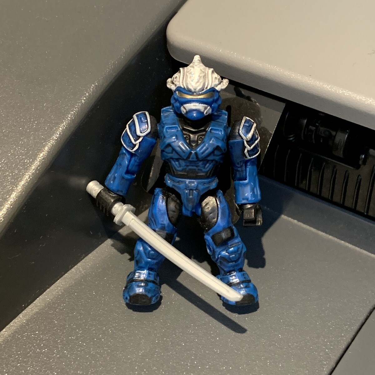 Ultra Rare Halo Mega Bloks Blue Hayabusa Spartan Series 1 Blind