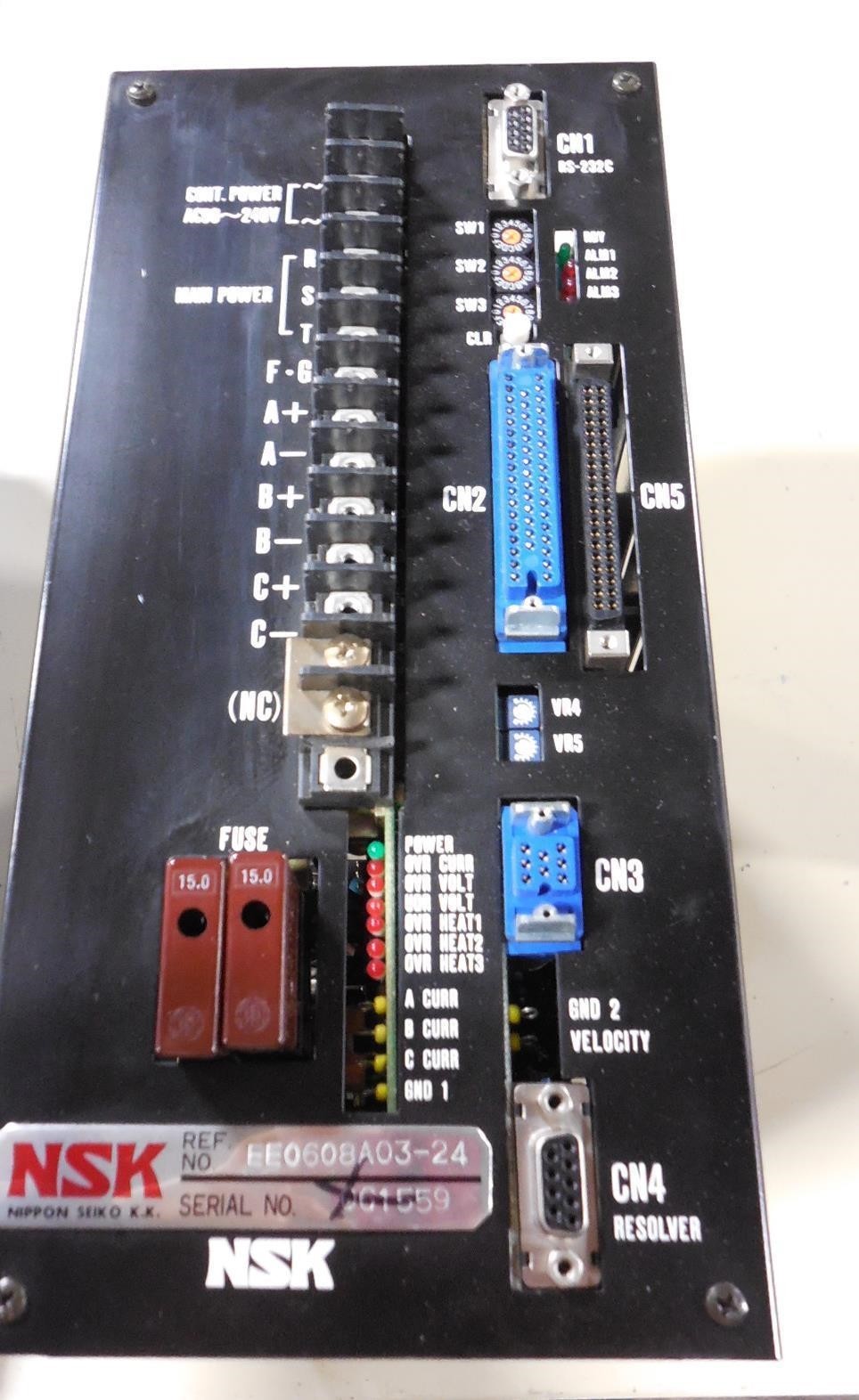 NSK MEGATORQUE CONTROLLER EE0608A03-24 SERVO DRIVE CONTROLLER USED R8