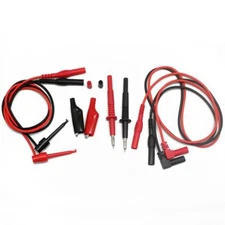 Test leads set DMM alligator clips mini grabber Shrouded banana plug T1070