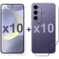 10 Set Tempered Glass Screen Protector for Samsung Galaxy S24+ Front + Back Film