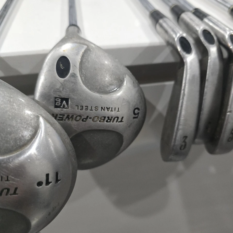 Golf Half Set Driver 5 Wood 3 4 5 6 8 SW P Turbo Power Steel Plus Ben Sayer - Image 3 of 4
