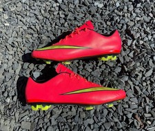 VTG NIKE MERCURIAL VELOCE II FG HYPER PUNCH CLEATS BOOTS SIZE 11 ( 651618-690 )