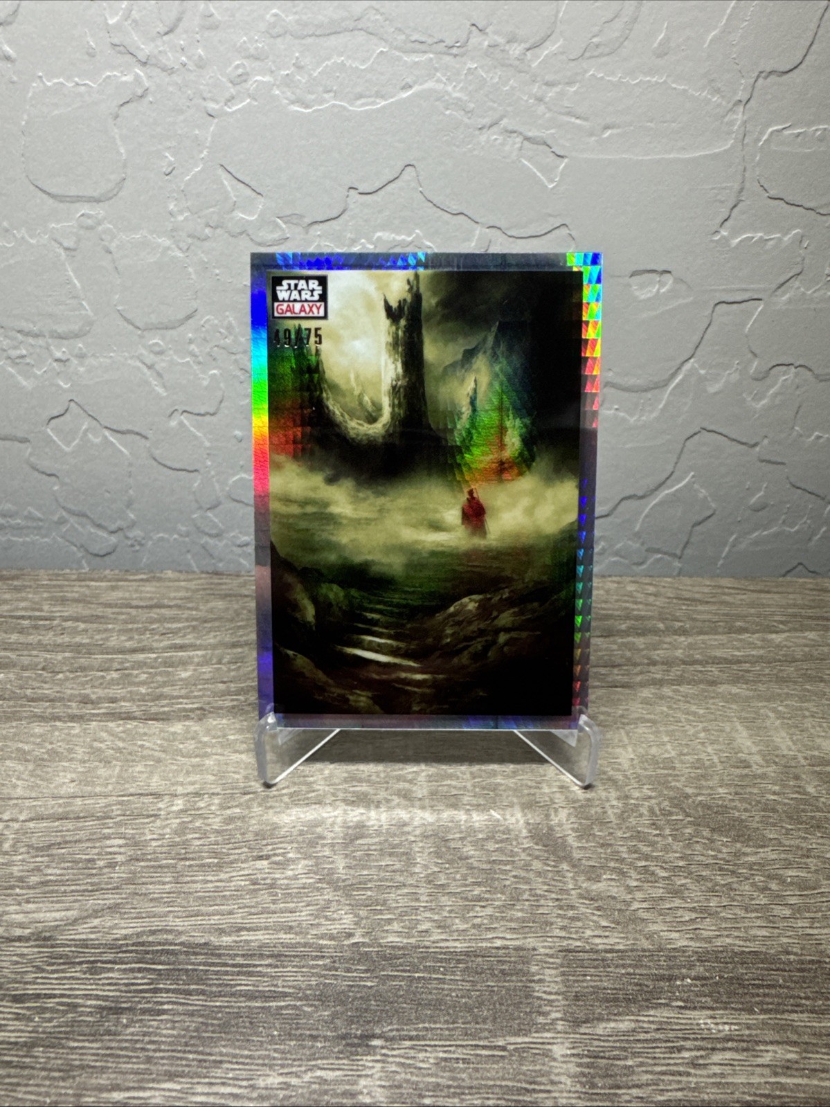 2023 Topps Star Wars Chrome Galaxy The Sacred Tree Prism Refractor /75 #63