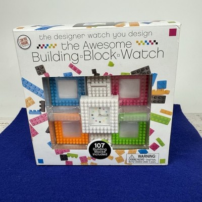 The Awesome Building Block Watch Teens Adults 107 Blocks Movement New Sealed
