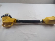 Camco 55572 18" 50 AMP Locking Male/50 AMP Locking 90 Degree Female PowerGrip